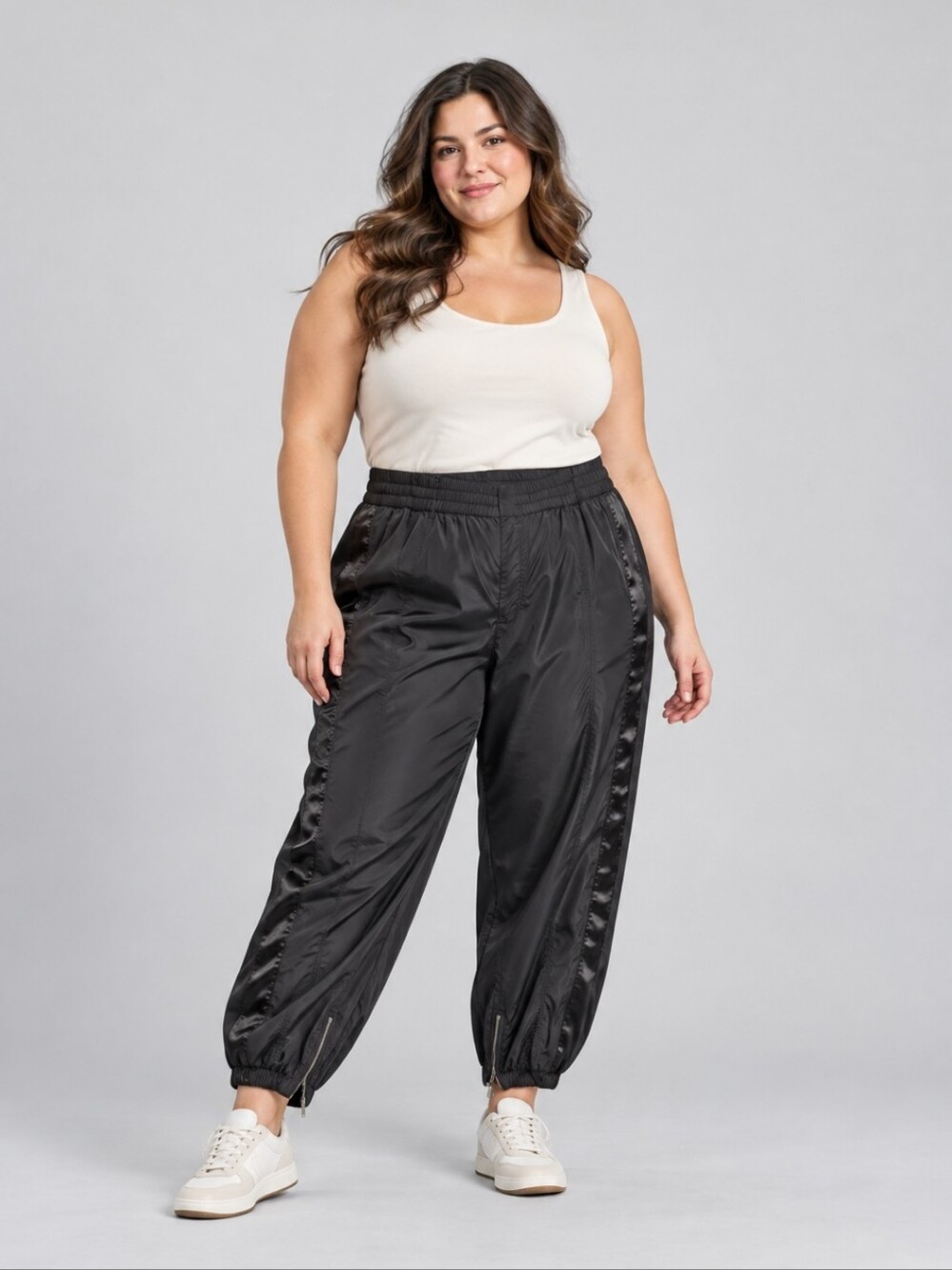 Future Collective Black Parachute Track Pants - Size 3X
